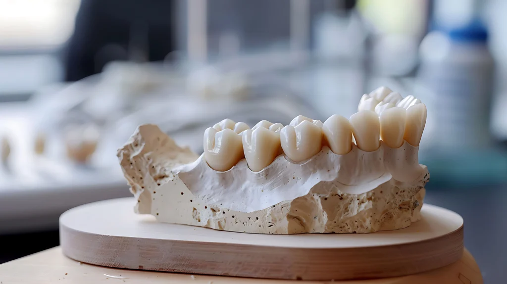 A dental model showcasing how Rim Point Dental addresses issues caused by tartar and plaque to restore healthy teeth and gums.